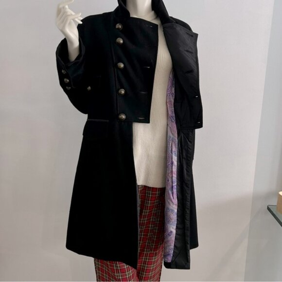 NWOT Wool Blend Military Inspired Waistcoat - Picture 10 of 15